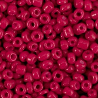 Glasperlen rocailles 8/0 (3mm) Cherry red